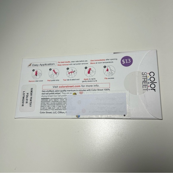 Color Street Sunday Puntday Football Themed Nail Polish Strips - Picture 5 of 6